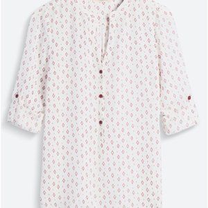 Stitch Fix Montreal Henley Blouse with Tab Sleeves